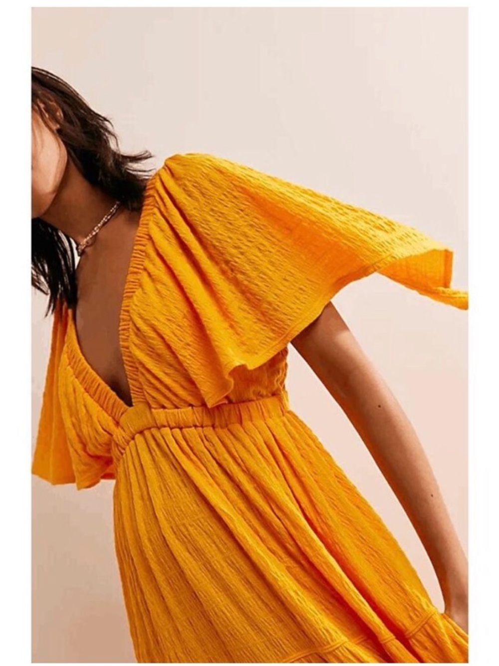 Free People La La Maxi Dress in California Poppy - Picture 4 of 7